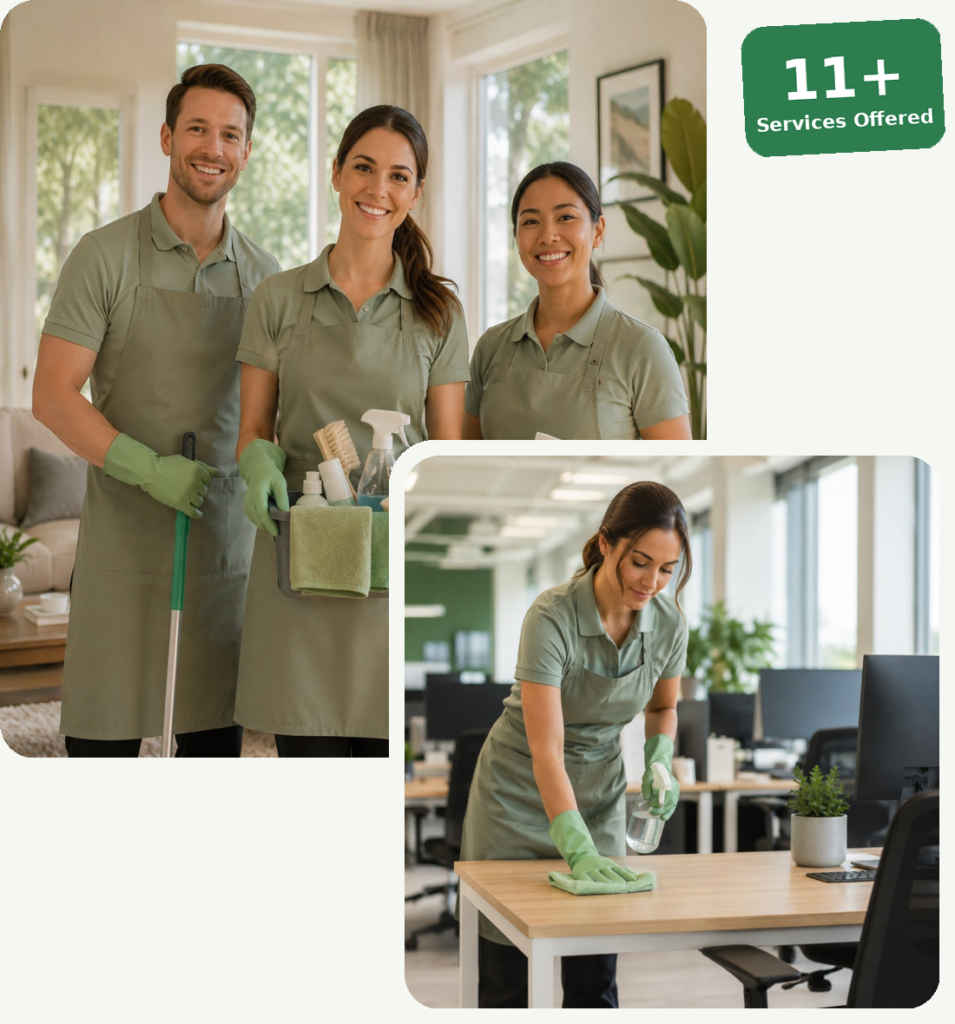AMF Cleaning team and office cleaner in Glasgow, Scotland