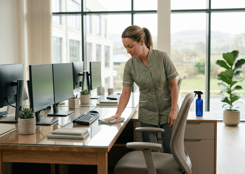 Office commercial cleaning Scotland
